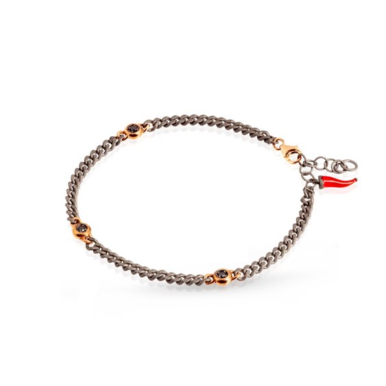 Bracciale Mano-J. in Titanio Diamante 0.19 Ct MINBRT3PLRG_3PT - MINBRT3PLRG_3PT